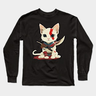 kratos as cat Long Sleeve T-Shirt